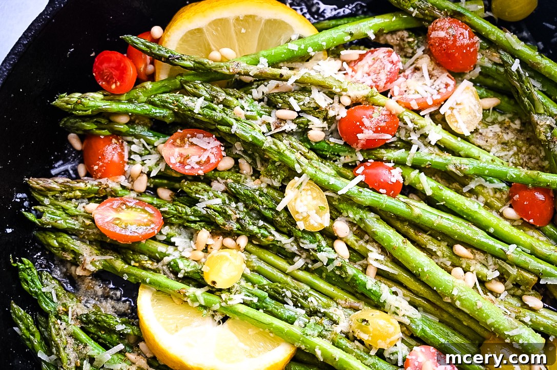 Bright and Speedy Lemon Garlic Asparagus 7 Delicious Lemon Garlic Asparagus served in a bowl
