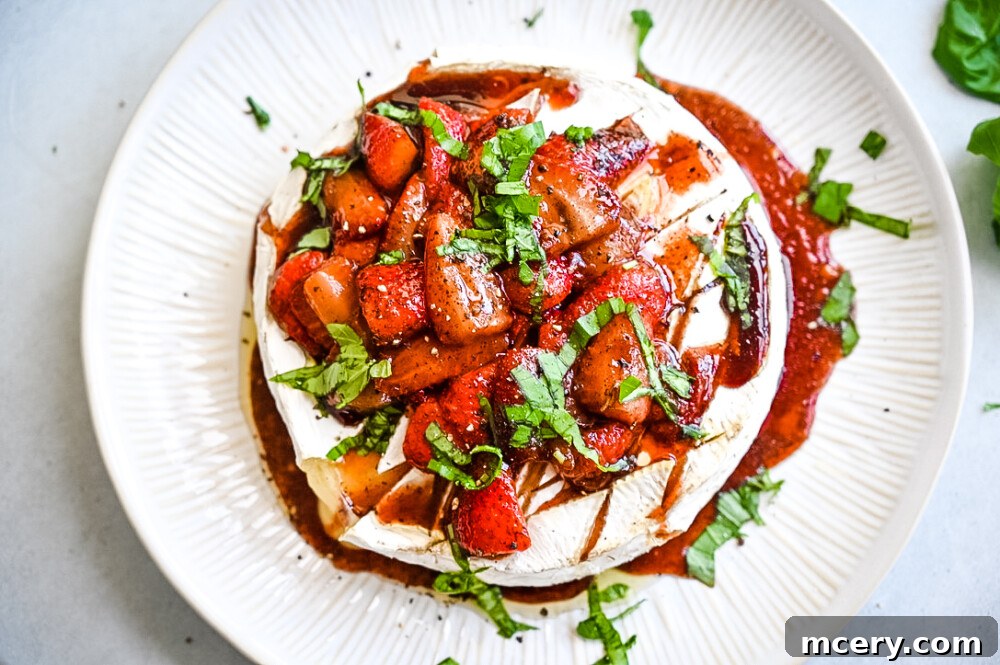 Strawberry Balsamic Baked Brie Summer Perfection 3 Delicious Strawberry and Balsamic Baked Brie for summer entertaining