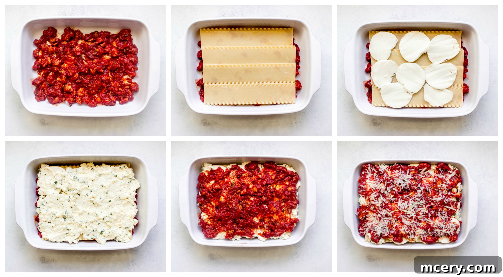 Barefoot Contessa's Turkey Lasagna 9 lasagna layered in a baking dish