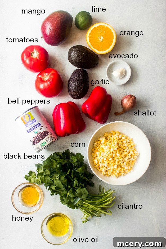 Fiesta Chopped Salad 3 Ingredients for Mexican side salad.