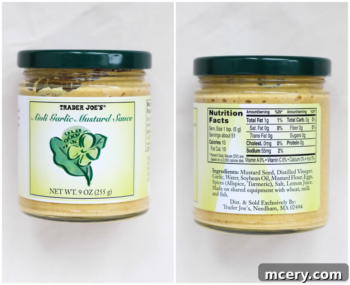 Trader Joe's Aioli Garlic Mustard Sauce - A Must-Try Condiment