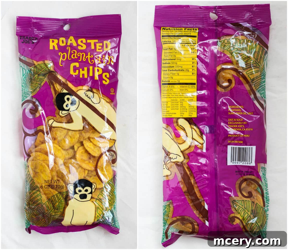 Trader Joe's Roasted Plantain Chips - Healthy Snack Alternative