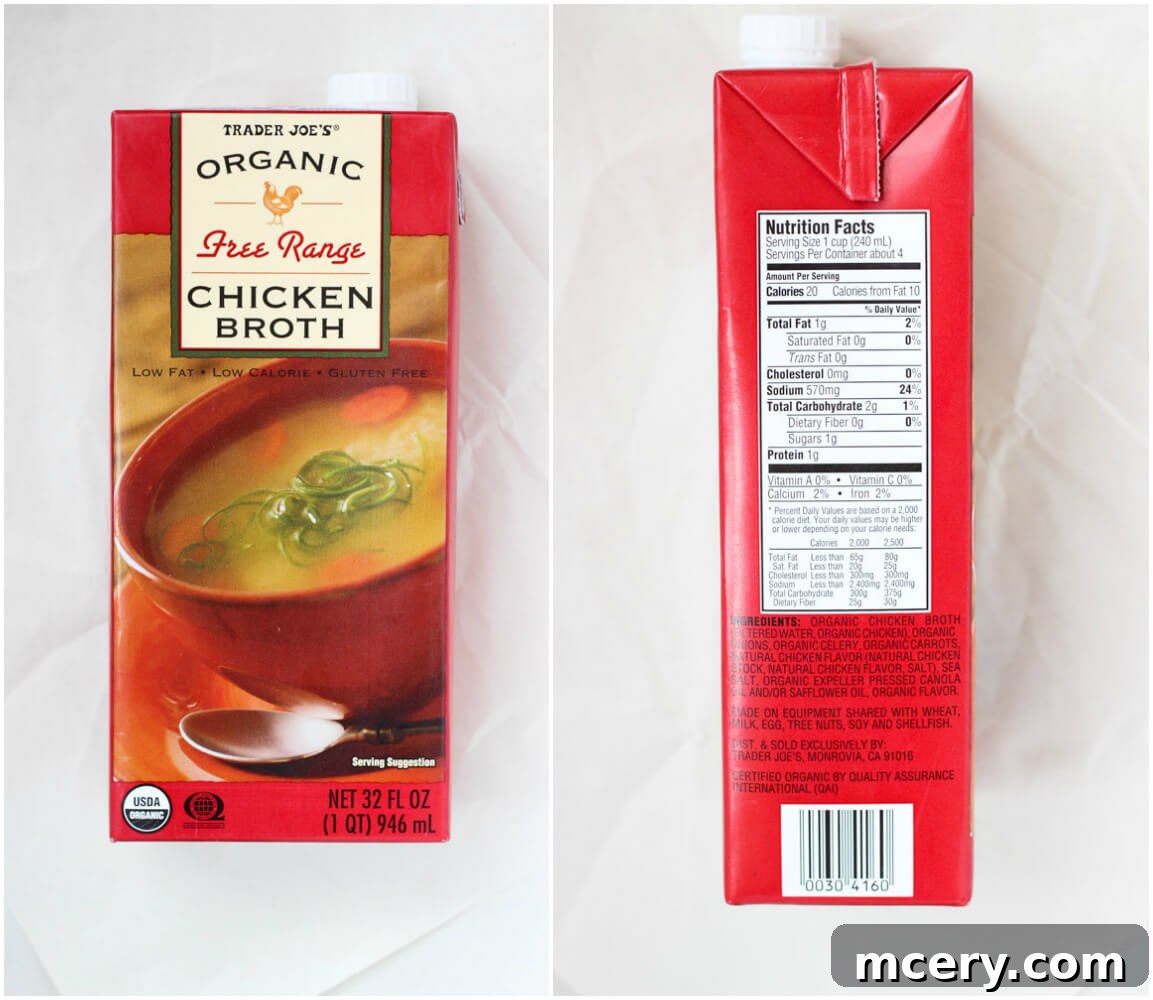 Trader Joe's Organic Free Range Chicken Broth - Affordable Quality