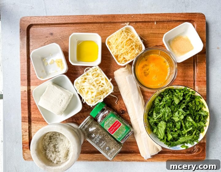 Savory Spinach and Cheese Puff Pastry Swirls 3 Ingredients for Spinach and Cheese Puff Pastry Pinwheels