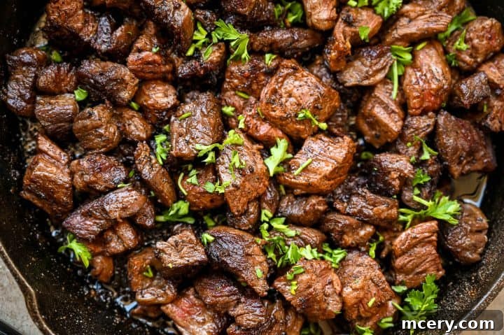 Juicy Garlic Butter Steak Bites with Crispy Parmesan Potatoes 8 roasted potatoes after 20 minutes