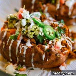 taco stuffed sweet potato