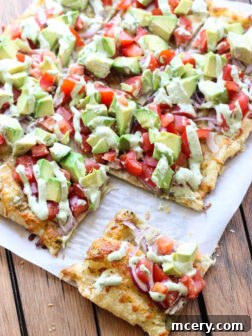 Skinny Avocado Pizza