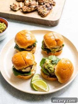 grilled chicken sliders