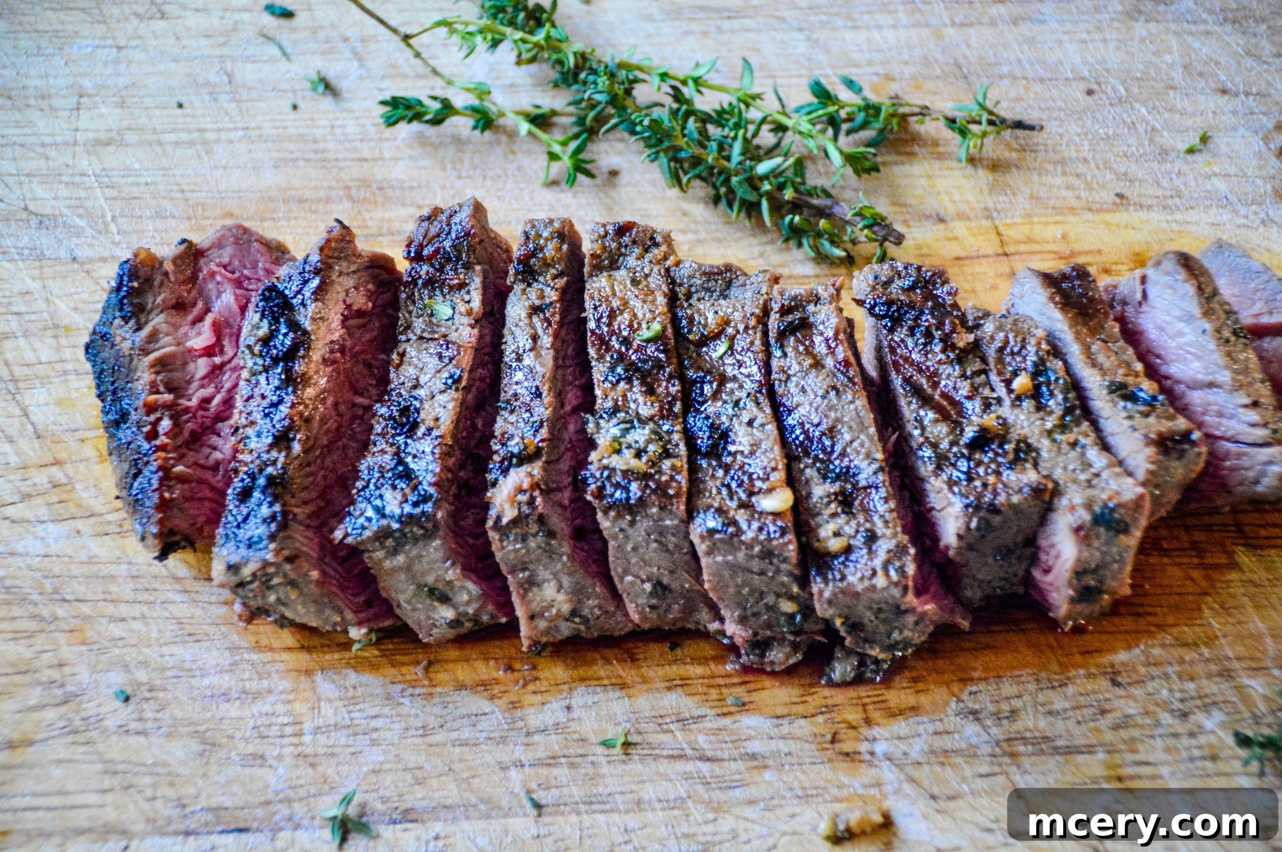 Elevate Your Steak The Ultimate Marinade Secret 4 Ingredients for steak marinade laid out: balsamic vinegar, soy sauce, garlic, parsley, black pepper