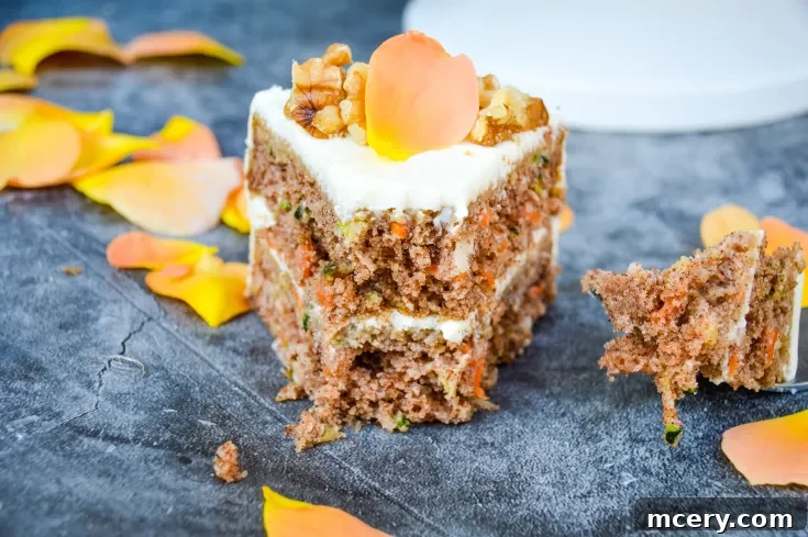Healthy Carrot & Zucchini Cake