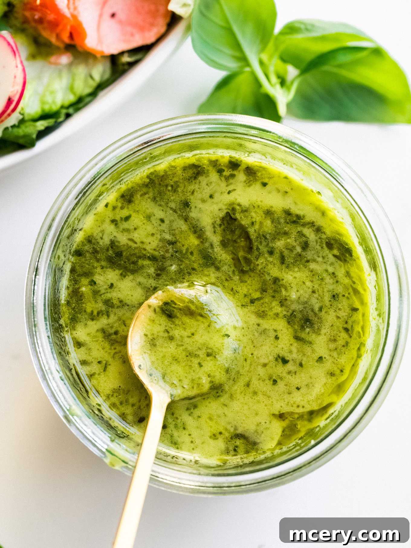 Bright Cilantro Lime Dressing 2 Fresh Cilantro Lime Vinaigrette in a glass bottle