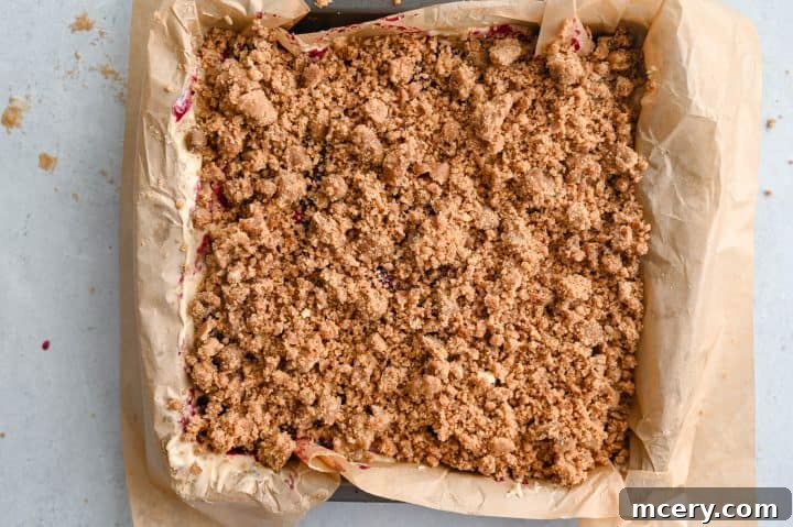 Moist Bakery Style Blueberry Burst Coffee Cake 12 Blueberry swirl and streusel topping layered over cake batter.