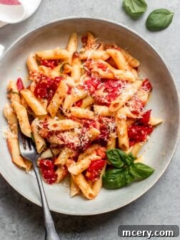 A delicious and easy Margherita Pasta recipe, perfect for summer with fresh tomatoes and basil, ready in under 30 minutes.