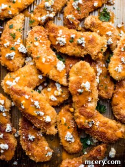 Baked buffalo chicken tenders for game day