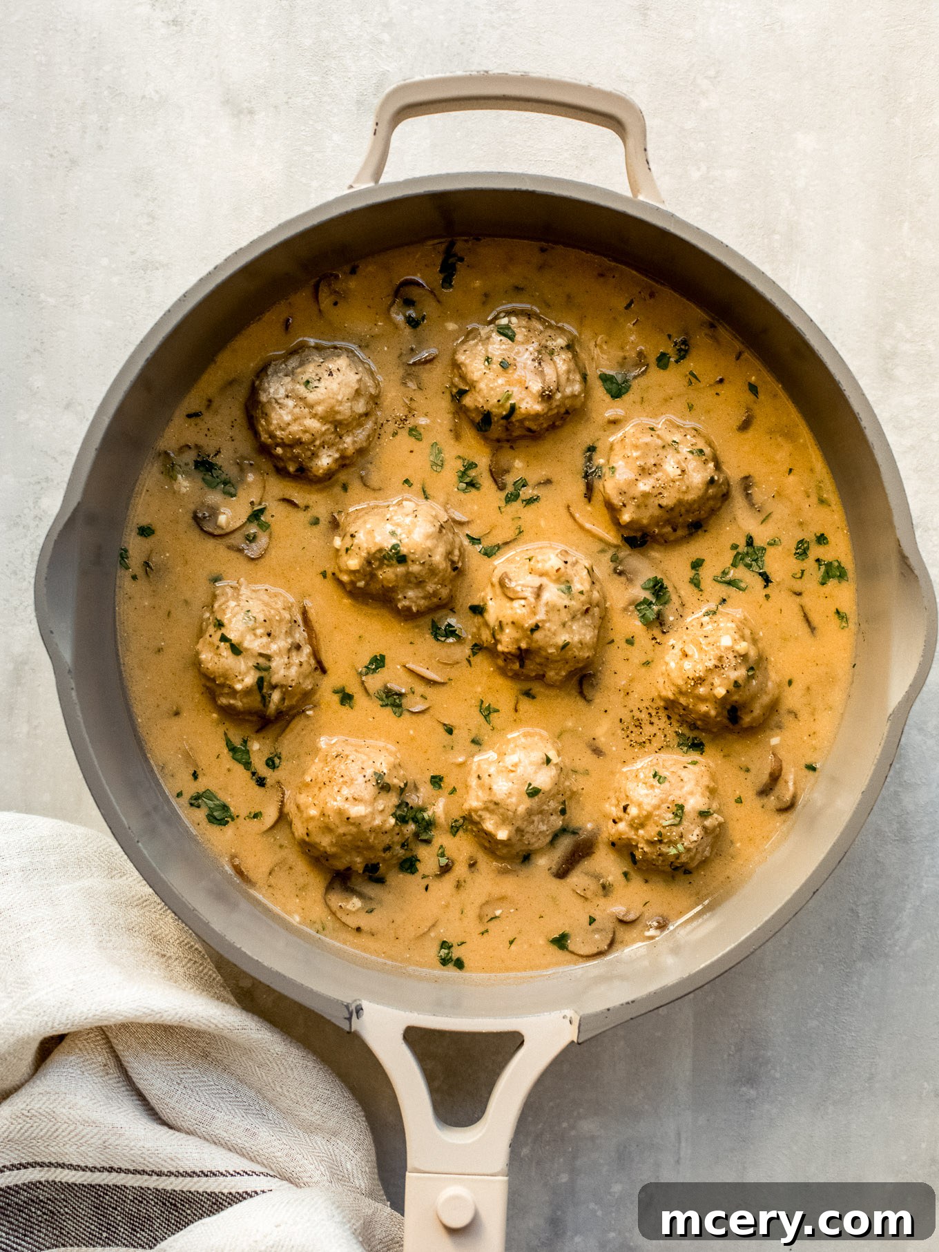 Creamy Chicken Meatball Stroganoff 7 easy meatball stroganoff with chicken.