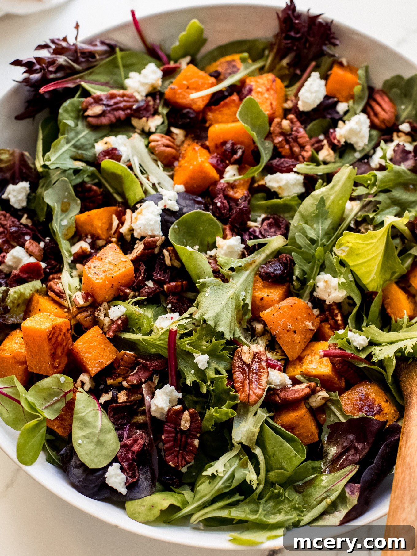 Autumn's Bounty Salad 8 fall harvest salad recipe on a large plate