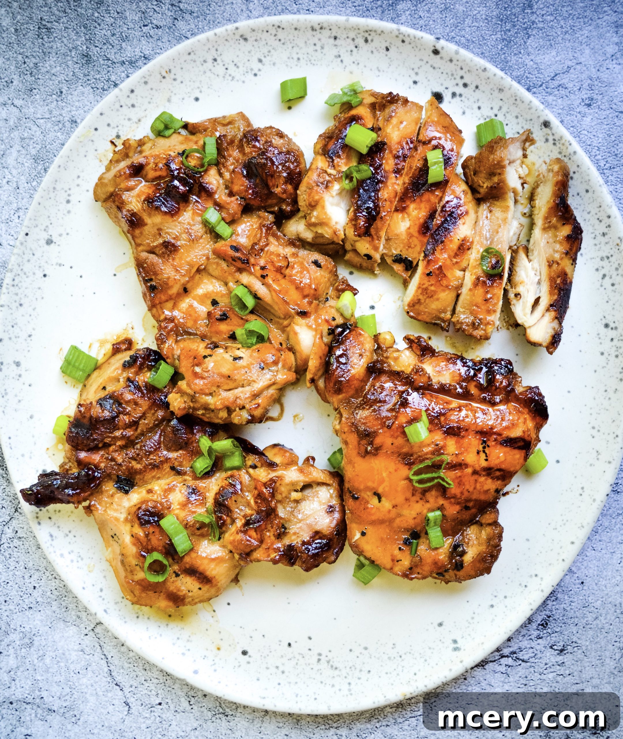 A bowl of freshly mixed teriyaki marinade, showing the dark, rich consistency of the sauce.