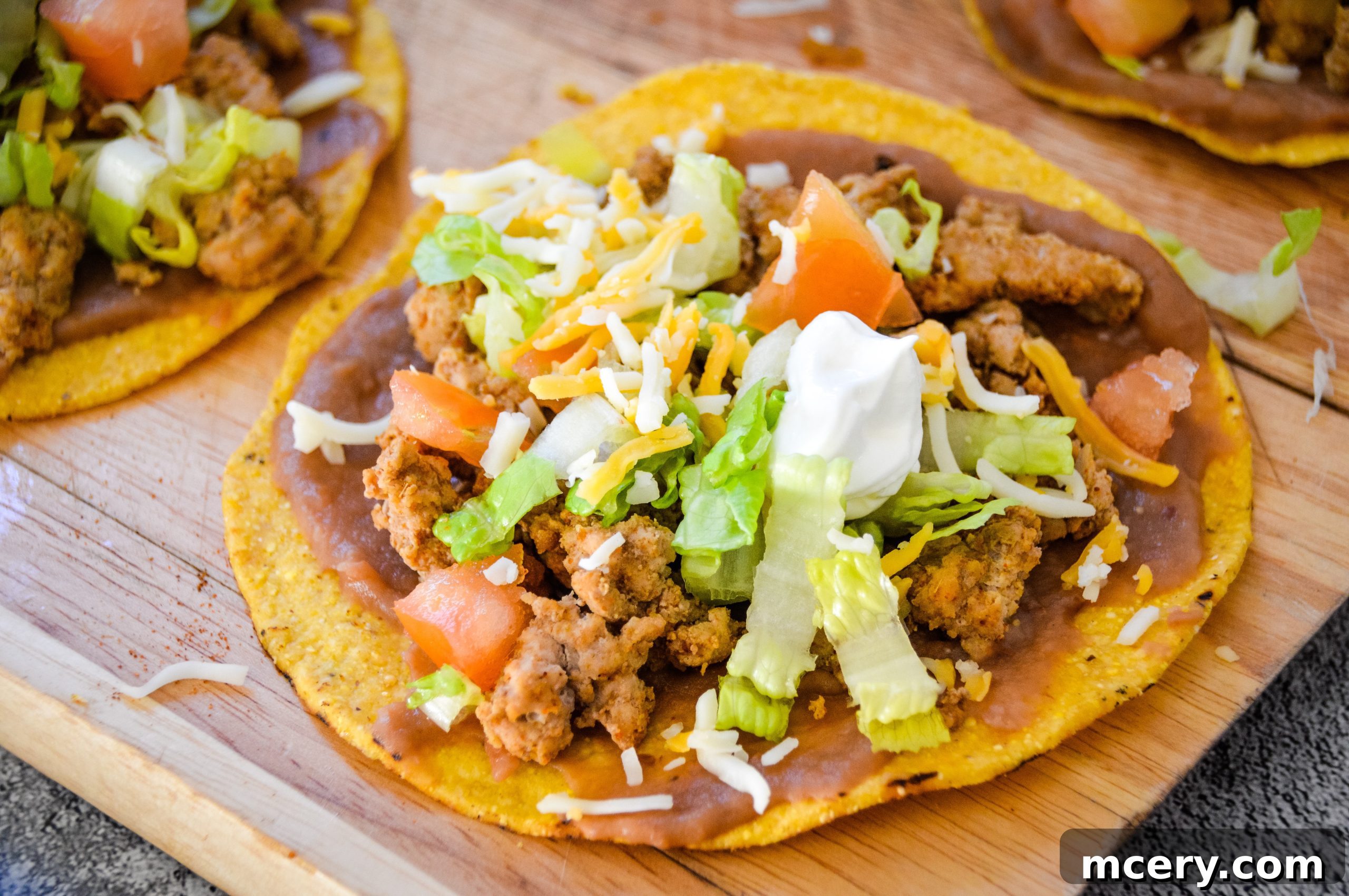 Crispy Tostadas in 15 Minutes 2 Crunchy tostada shells ready for toppings