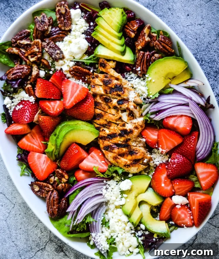 Strawberry Fields Salad final presentation