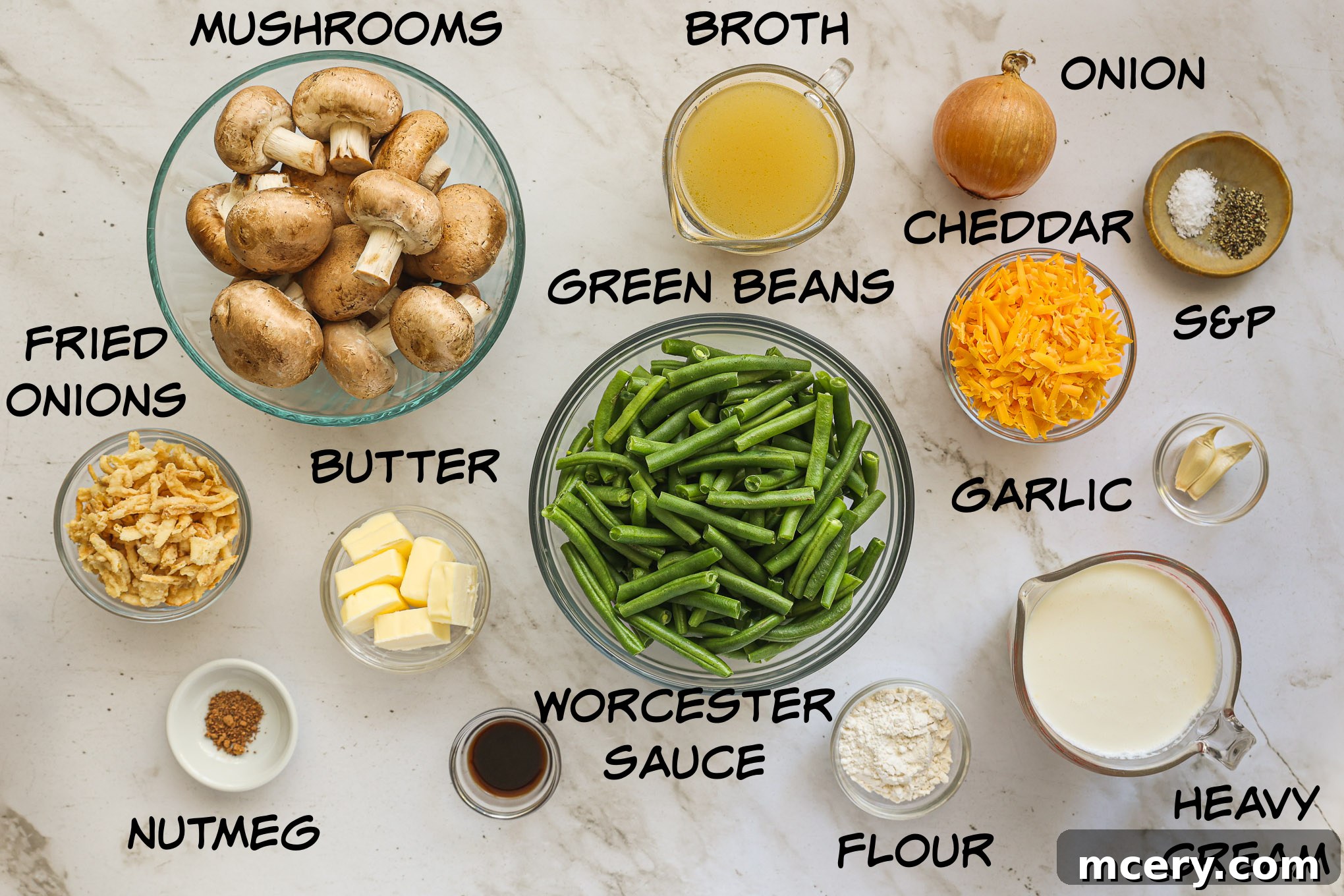 The Ultimate Green Bean Casserole 3 ingredients for green bean casserole.