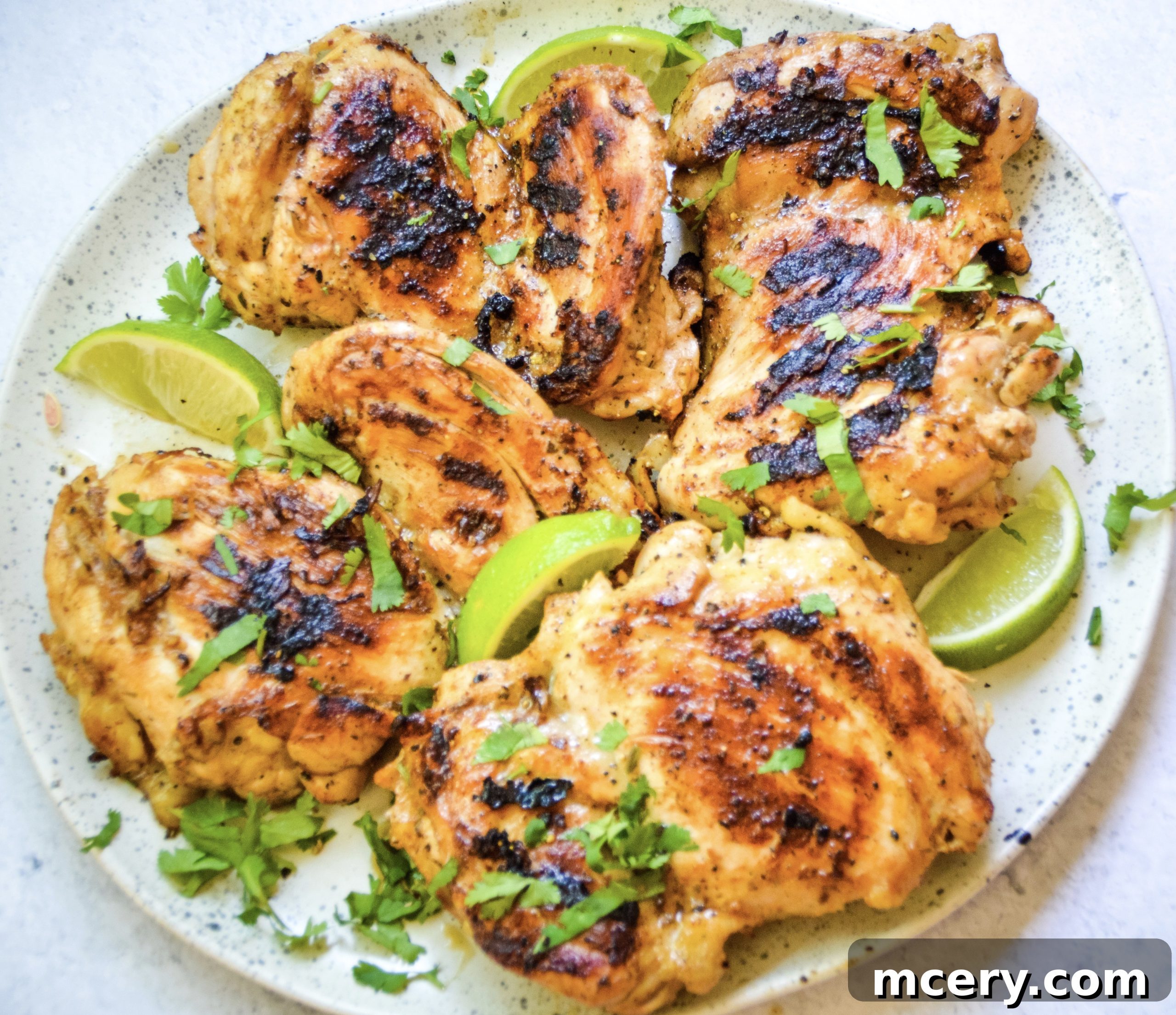 Marinating chicken thighs