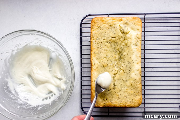 frosted lemon poppy seed loaf cake