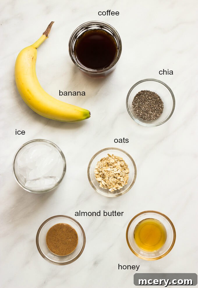 Blend Your Best Coffee Smoothie 3 ingredients for coffee smoothie
