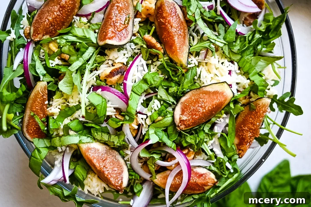 Vibrant Fig and Arugula Medley 5 Golden balsamic dressing being whisked in a small bowl, ready for the salad.