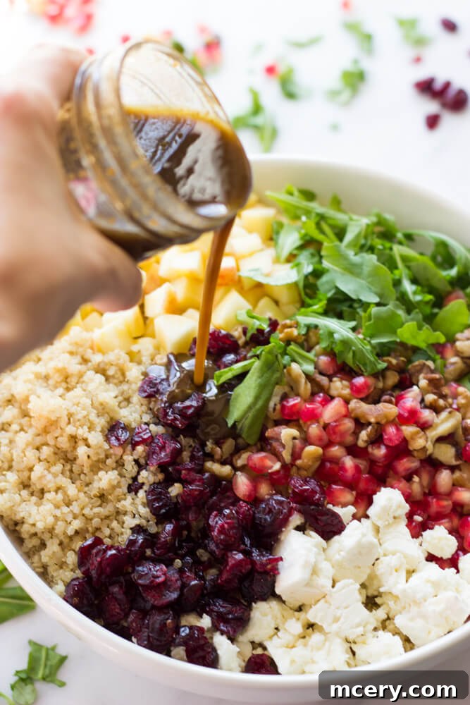 Vibrant Pomegranate Arugula Quinoa Salad 6 arugula quinoa feta salad