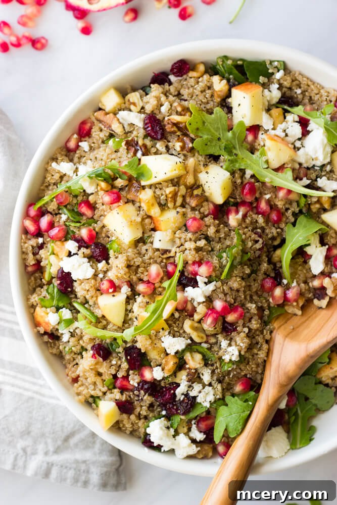 Vibrant Pomegranate Arugula Quinoa Salad 7 Pomegranate Arugula Quinoa Salad