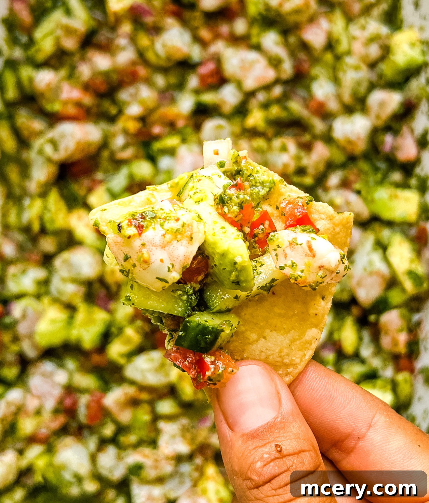 Aguachile: Mexico's Fiery Seafood Ceviche 3 Close-up of Aguachile with fresh shrimp, cucumber, and lime