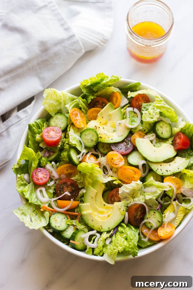 Signature House Salad 2 Our House Salad Recipe - the most easiest and delicious every day salad with zesty dressing