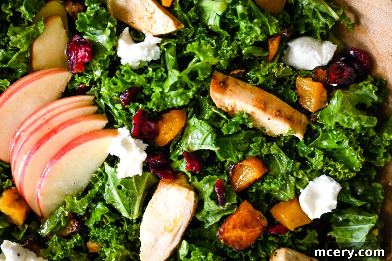 Fall Harvest Salad served in a bowl, ready to eat