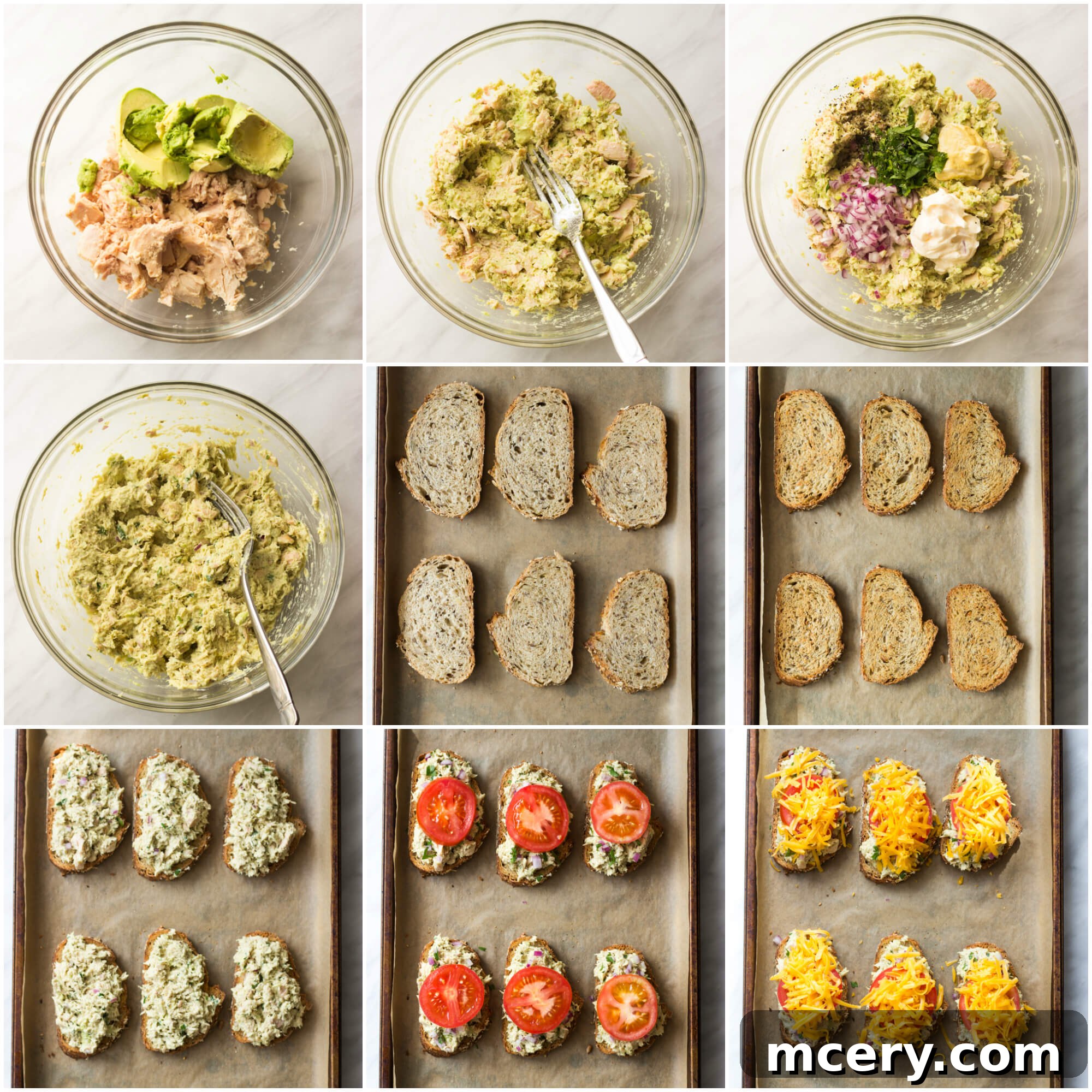 Creamy Avocado Tuna Melt 4 How to make a hot and healthy avocado tuna melt sandwich.