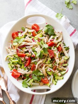 Spring Chicken Salad - simple fresh ingredients tossed in a zesty vinaigrette | littlebroken.com @littlebroken