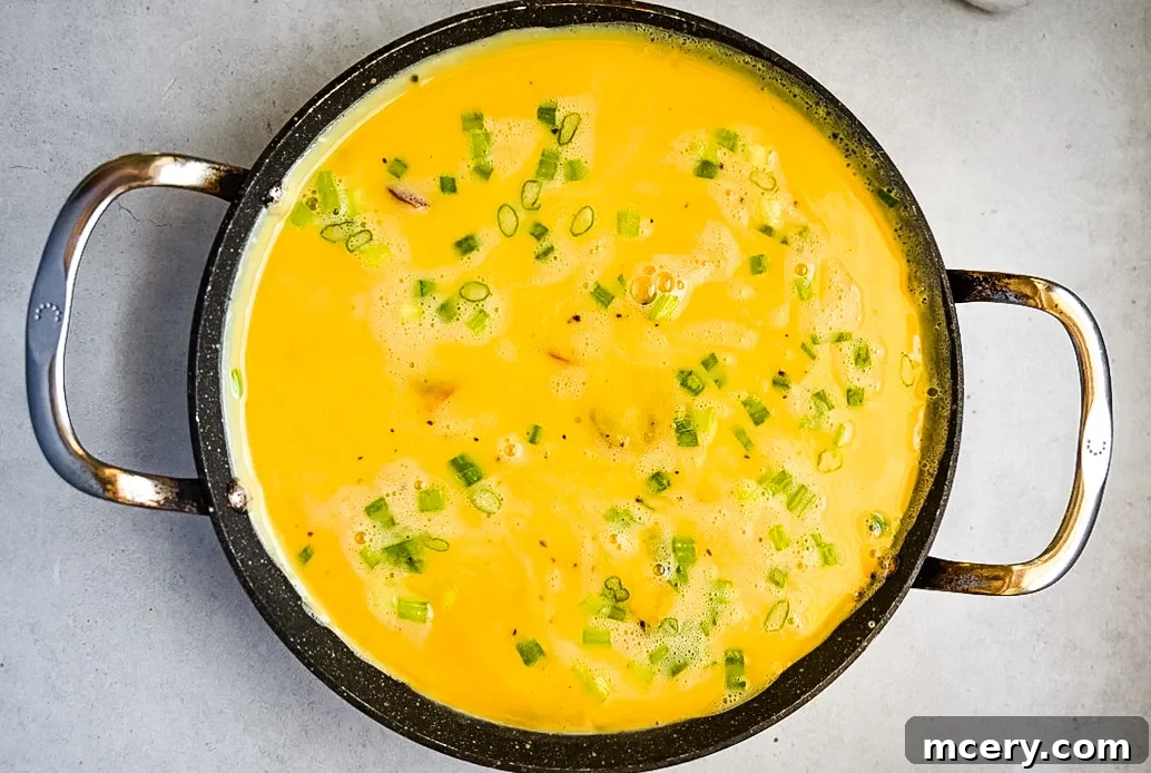 Effortless Egg Potato Frittata 4 Freshly sliced Yukon Gold potatoes ready for cooking.