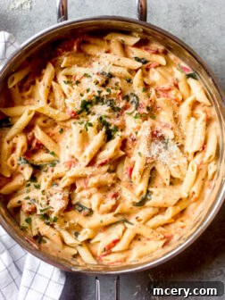 Cream-based pasta using milk, a quick, easy, and delicious recipe perfect for lazy summer nights.
