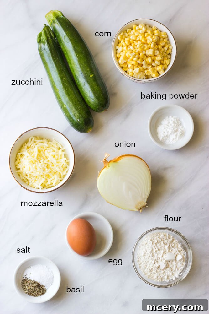 Golden Zucchini Corn Cakes 3 Ingredients for zucchini corn fritters