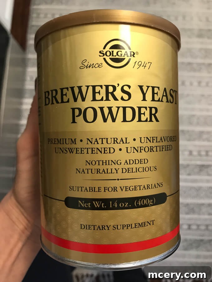 Postpartum Fuel What I Ate Plus Lactation Cookie Recipe 14 Close up of brewer's yeast powder for lactation cookies recipe