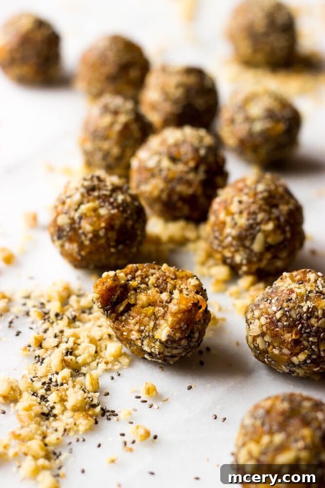 Wholesome Date Energy Bites 7 flaxseed protein balls