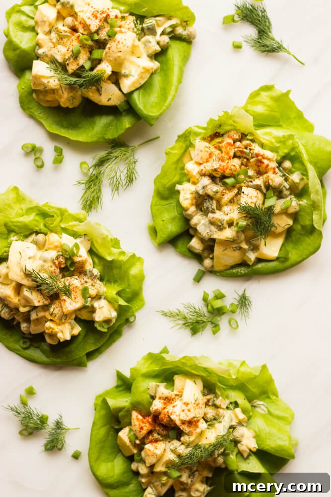 Creamy Greek Egg Salad 2 Greek Yogurt Egg Salad in a bowl
