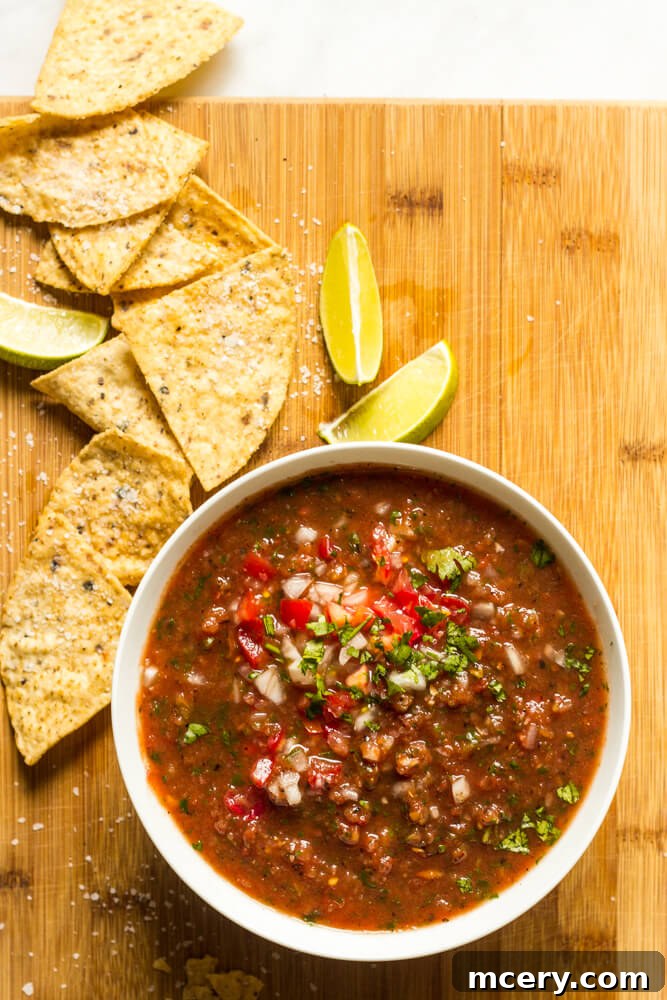 Smoky Roasted Tomato Salsa 3 homemade roasted tomato salsa