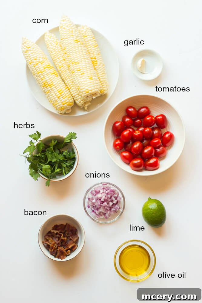 Bright Corn Salad with Zesty Lime 3 ingredients for corn salad with lime