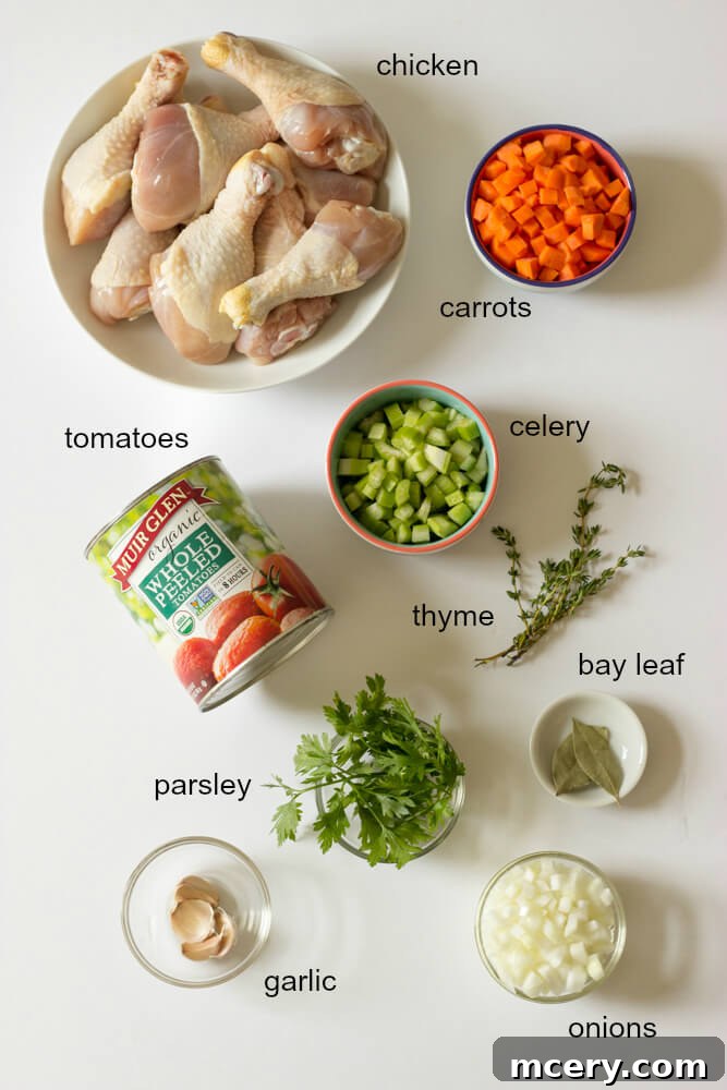 Simple Weeknight Chicken Cacciatore 3 ingredients for easy chicken cacciatore.